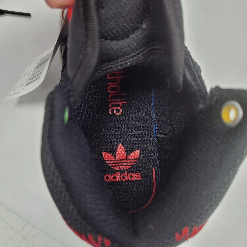 Adidas Drop Step Children's US 11.5K Sneakers GX6517 Black Grey Red NEW with Box